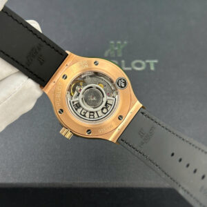Đồng Hồ Hublot Classic Fusion King Gold Rep 11 Cao Cấp Mặt Số Xám Nhà Máy JJF 38mm (1)