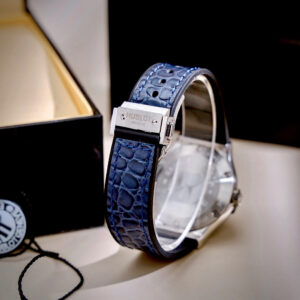 Đồng Hồ Hublot Classic Fusion Nữ Đính Đá Fake Máy Pin Nhật Màu Xanh Dương 33mm (3)