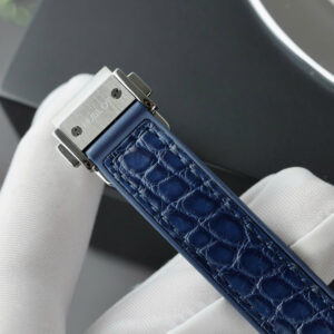 Đồng Hồ Hublot Classic Fusion Titanium Màu Xanh Blue Replica Nữ Nhà Máy HB 33mm (1)