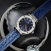 Đồng Hồ Hublot Classic Fusion Titanium Màu Xanh Blue Replica Nữ Nhà Máy HB 33mm (1)