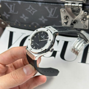 Đồng Hồ Hublot Classic Fusion Titanium Rep 1 1 Cao Cấp Mặt Số Đen Nhà Máy JJF 38mm (2)