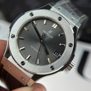 Đồng Hồ Hublot Classic Fusion Titanium Rep 1 1 Cao Cấp Mặt Số Xám Nhà Máy JJF 38mm (9)