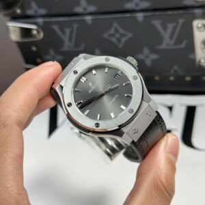 Đồng Hồ Hublot Classic Fusion Titanium Rep 1 1 Cao Cấp Mặt Số Xám Nhà Máy JJF 38mm (9)