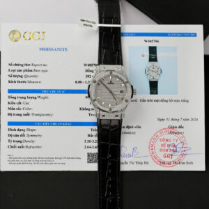 Đồng Hồ Hublot Classic Fusion Titanium Replica Màu Đen Đính Full Kim Cương Moissanite 42mm (10)