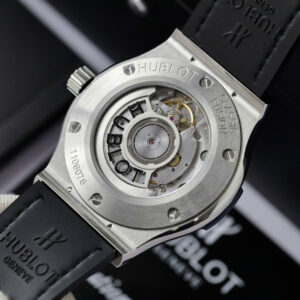 Đồng Hồ Hublot Classic Fusion Titanium Replica Màu Xanh Đính Kim Cương Moissanite 42mm (1)