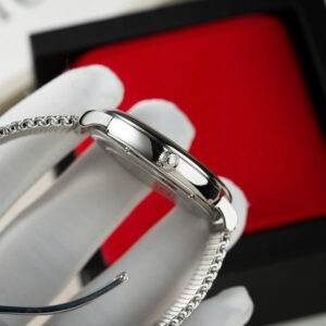 Đồng Hồ IWC Schaffhausen Portofino Replica Cao Cấp Mặt Đen Dây Thép Lụa 40mm (8)