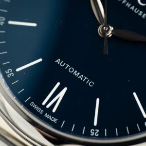 Đồng Hồ IWC Schaffhausen Portofino Replica Cao Cấp Mặt Đen Dây Thép Lụa 40mm (8)