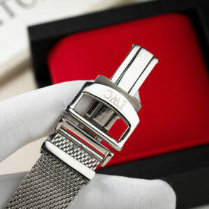 Đồng Hồ IWC Schaffhausen Portofino Replica Cao Cấp Mặt Đen Dây Thép Lụa 40mm (8)