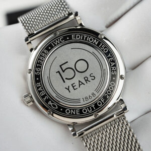 Đồng Hồ IWC Schaffhausen Portofino Replica Cao Cấp Mặt Đen Dây Thép Lụa 40mm (8)