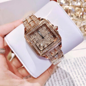 Đồng Hồ Nữ Davena 61151 Rose Gold Mặt Vuông Chính Hãng 36mm (1)