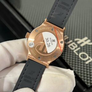 Đồng Hồ Nữ Hublot Classic Fusion King Gold Độ Kim Cương Moissanite 33mm (4)