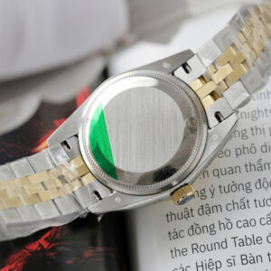 Đồng Hồ Nữ Rolex DateJust Replica Cao Cấp Mặt Xanh Lá Số La Mã Máy Thuỵ Sỹ 31mm (8)