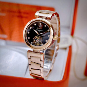 Đồng Hồ Omega Lady Nữ Máy Cơ Nhật Fake Cao Cấp Dây Kim Loại 34mm (10)