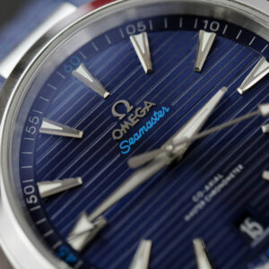 Đồng Hồ Omega Seamster Aqua Terra Nam DÂy Cao Su Màu Xanh Rep 11 Xưởng VS 41mm (1)