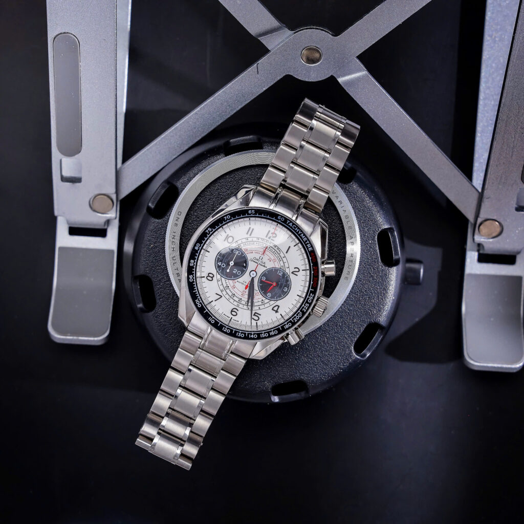 Đồng Hồ Omega Speedmaster Chronoscope Fake Máy Nhật Dây Kim Loại 43mm (8)
