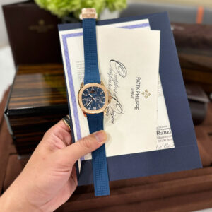 Đồng Hồ Patek Philippe Aquanaut 5261R Replica Cao Cấp Màu Xanh Dương 40mm (3)
