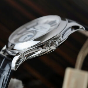 Đồng Hồ Patek Philippe Complications 5205G Replica 11 Mặt Trắng Dây Đen 40mm (1)