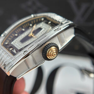 Đồng Hồ Richard Mille RM07-01 Replica Cao Cấp Nhất Đính Đá Màu Đen Xưởng ZF 36mm (9)
