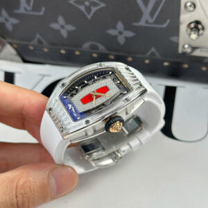 Đồng Hồ Richard Mille RM07-01 Replica Cao Cấp Nhất Đính Đá Màu Trắng Xưởng ZF 36mm (8)