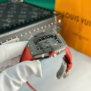 Đồng Hồ Richard Mille RM07-01 Replica Cao Cấp Nhất Vỏ Carbon Đen Nữ 32x42mm (1)