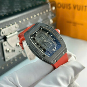 Đồng Hồ Richard Mille RM07-01 Replica Cao Cấp Nhất Vỏ Carbon Đen Nữ 32x42mm (1)