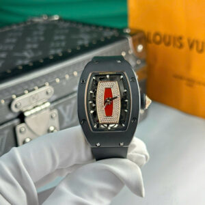 Đồng Hồ Richard Mille RM07-01 Replica Cao Cấp Nhất Vỏ Gốm Đen Nữ 32x42mm (1)