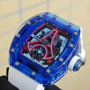 Đồng Hồ Richard Mille RM52-03 Paris Saint-Germain Tourbillon Chế Tác Vỏ Sapphire Xanh 40x48mm (1)