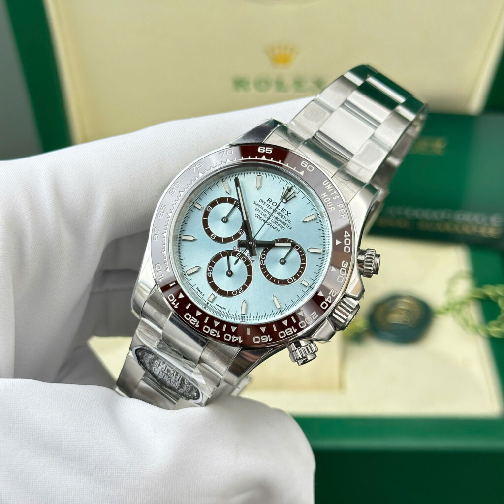 Đồng Hồ Rolex Cosmograph Daytona 126506LN Mặt Xanh Băng Cọc Dạ Quang Xưởng Clean 40mm (4)