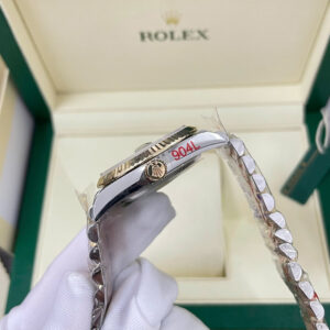 Đồng Hồ Rolex DateJust 126233 Bọc Vàng Thật Mặt Số Đen Đính Đá Xưởng GM 36mm (6)