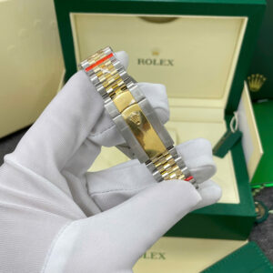 Đồng Hồ Rolex DateJust 126233 Bọc Vàng Thật Mặt Số Vàng Champagne Đính Đá Xưởng GM 36mm (1)