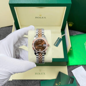 Đồng Hồ Rolex DateJust 278271 Bọc Vàng Thật Mặt Số Chocolate Cọc La Mã Xưởng GM 31mm (1)