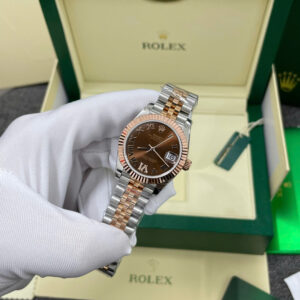 Đồng Hồ Rolex DateJust 278271 Bọc Vàng Thật Mặt Số Chocolate Cọc La Mã Xưởng GM 31mm (1)