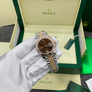 Đồng Hồ Rolex DateJust 278271 Bọc Vàng Thật Mặt Số Chocolate Cọc La Mã Xưởng GM 31mm (1)