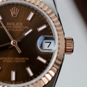 Đồng Hồ Rolex DateJust Replica Cao Cấp Mặt Chocolate Nhà Máy GS 31mm (8)
