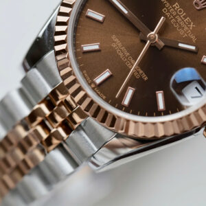 Đồng Hồ Rolex DateJust Replica Cao Cấp Mặt Chocolate Nhà Máy GS 31mm (8)