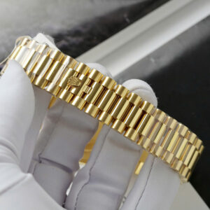 Đồng Hồ Rolex Day-Date 118348-83208 Bọc Vàng Thật Đính Kim Cương Moissanite 40mm (1)