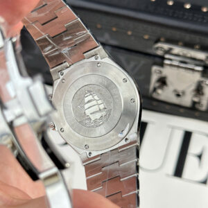 Đồng Hồ Vacheron Constantin Overseas Dual Time 47450 Rep 11 Dây Thép Trắng Xưởng 9F 42mm (7)