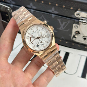 Đồng Hồ Vacheron Constantin Overseas Dual Time 47450 Rep 11 Dây Thép Vàng Hồng Xưởng 9F 42mm (9)