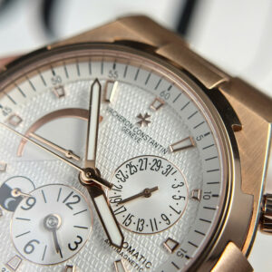 Đồng Hồ Vacheron Constantin Overseas Dual Time 47450 Rep 11 Dây Thép Vàng Hồng Xưởng 9F 42mm (9)