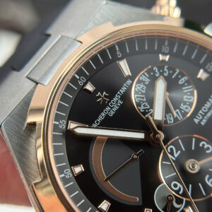 Đồng Hồ Vacheron Constantin Overseas Dual Time 47450 Rep 11 Mặt Đen Xưởng 9F 42mm (10)