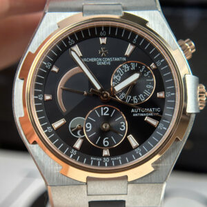 Đồng Hồ Vacheron Constantin Overseas Dual Time 47450 Rep 11 Mặt Đen Xưởng 9F 42mm (10)