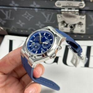 Đồng Hồ Vacheron Constantin Overseas Dual Time 47450 Rep 11 Mặt Xanh Xưởng 9F 42mm (1)