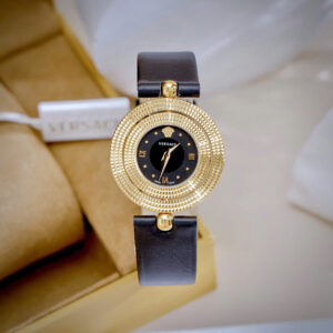 Đồng Hồ Versace Eon Mặt Xoay 360 Độ Nữ Dây Da Màu Đen Like Auth 30mm (6)