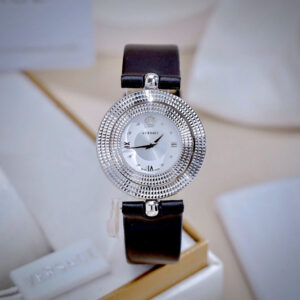 Đồng Hồ Versace Eon Mặt Xoay 360 Độ Nữ Dây Da Màu Đen Mặt Trắng Like Auth 30mm (4)