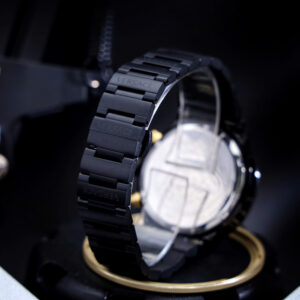 Đồng Hồ Versace Greca Logo Chronograph Like Auth Dây Kim Loại Màu Đen 43mm (3)