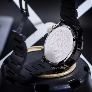 Đồng Hồ Versace Greca Logo Chronograph Like Auth Dây Kim Loại Màu Đen 43mm (3)