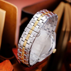 Đồng Hồ Versace Greca Time GMT Nam Siêu Cấp Mặt Đen Dây Kim Loại 41mm (11)