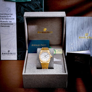 Đồng Hồ Audemars Piguet Fake Cao Cấp Royal Oak Nam Màu Vàng Máy PinNhật 41mm (3)