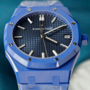 Đồng Hồ Audemars Piguet Royal Oak 15500CE Blue Ceramic Rep 11 Xưởng APS 41mm (9)