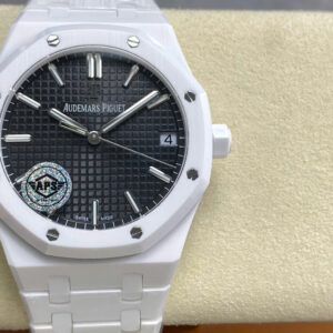 Đồng Hồ Audemars Piguet Royal Oak 15500CE White Ceramic Mặt Đen Xưởng APS 41mm (1)